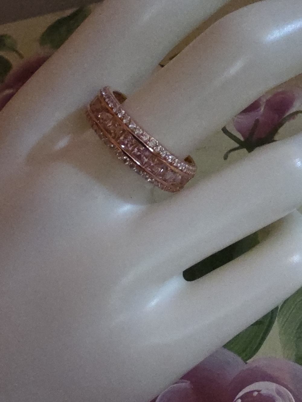 Bella Luce(R) Pink & White Diamond Simulants Eterno(TM) Rose Ring